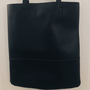Beautiful pebbled black tote